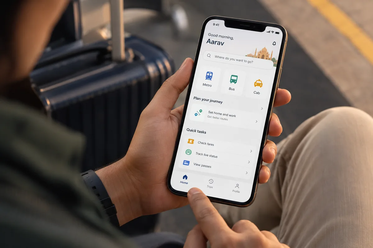 Illustrative mobile ui & ux concept for mobile app development